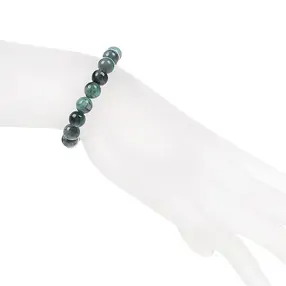 Bracciale, smeraldo, perline da 08 mm | grossista gemme e pietre curative