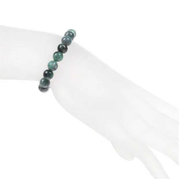 Bracelet, Émeraude, 08mm perles rondes | Marco Schreier