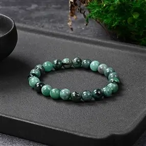 Bracciale, smeraldo, perline da 08 mm | grossista gemme e pietre curative