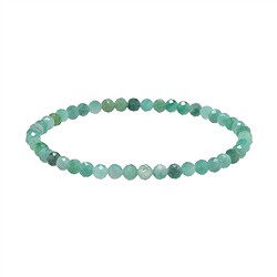 0614451041 Bracciale, smeraldo, perline da 04 mm, sfaccettate | Marco Schreier