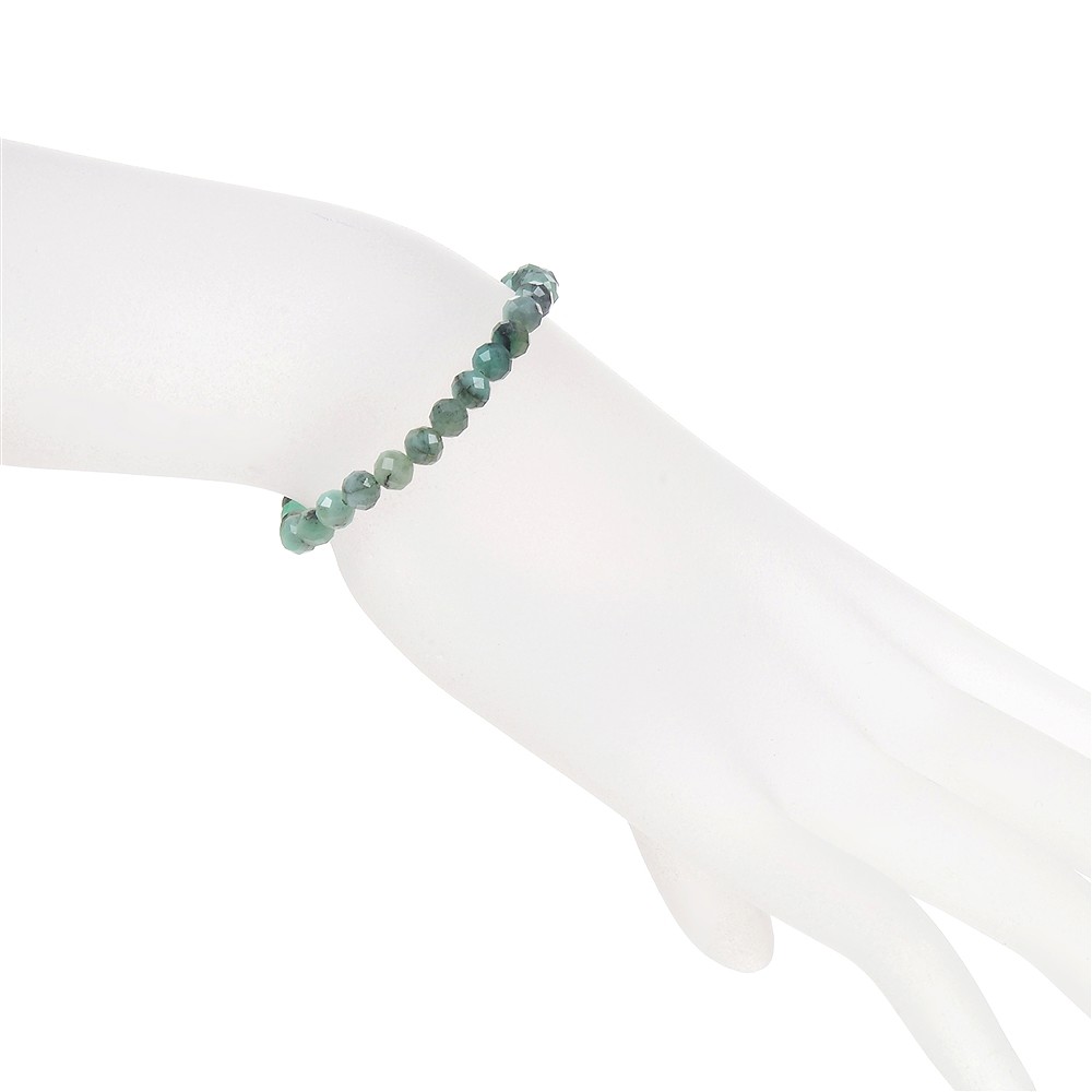 Bracelet, Émeraude, 05mm boules, facettes | Marco Schreier