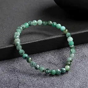 Bracelet, Émeraude, 05mm boules, facettes | Marco Schreier