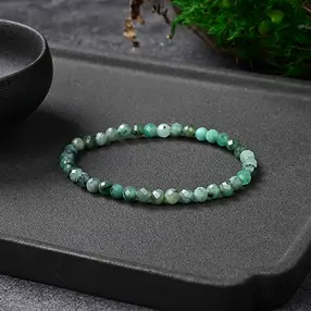 Bracelet, Émeraude, 05mm boules, facettes | Marco Schreier