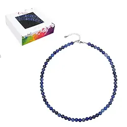 0614612206 Chaîne Sodalite boule 6mm, argent rhodié, Chaîne d'extension | Marco Schreier