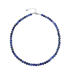 Kette Sodalith, Kugeln (6mm), rhodiniert | GH Edelsteine, Heilsteine & Schmuck