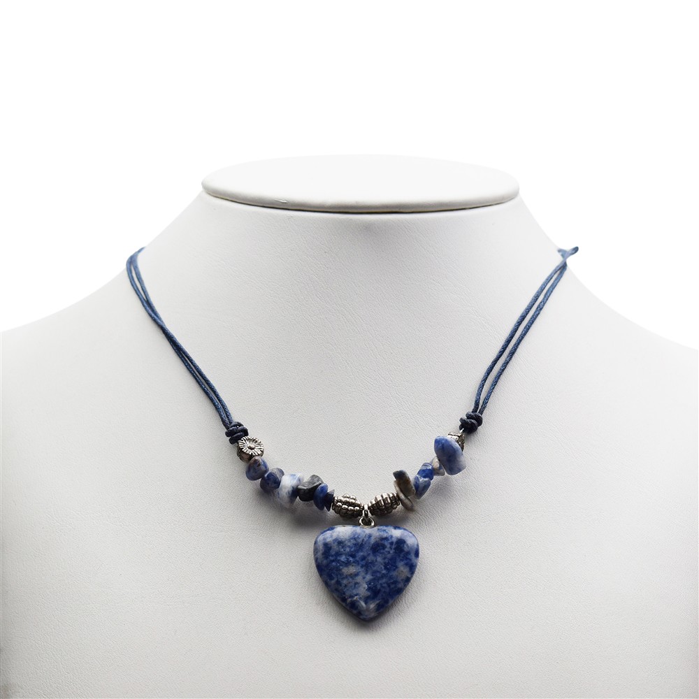 Collana a cuore, Sodalite, per supporto da terra | Marco Schreier