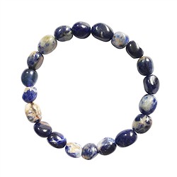 0614650020 Bracelet, Sodalite, 10-12mm nuggets | wholesaler gems, healing stones &amp; jewelry