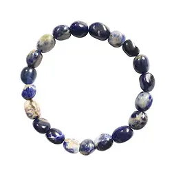 0614650020 Bracelet, Sodalite, 10-12mm nuggets | wholesaler gems, healing stones & jewelry