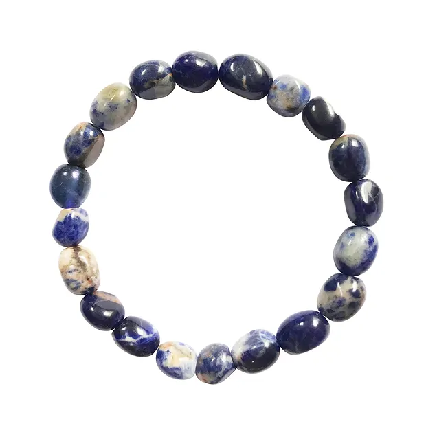Bracelet, Sodalite, 10-12mm nuggets | wholesaler gems, healing stones & jewelry