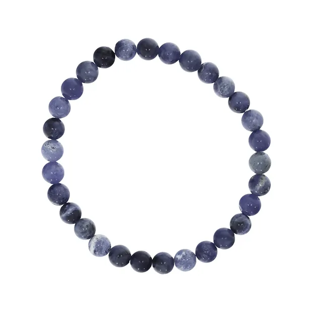 Bracelet, Sodalite, 06mm perles rondes | Marco Schreier