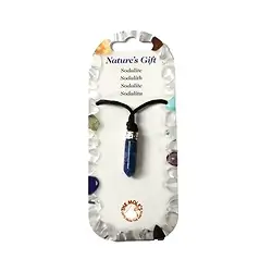 0614674001 Pin pendant, Sodalite, for floor stand | Schreier gems, healing stones & jewelry