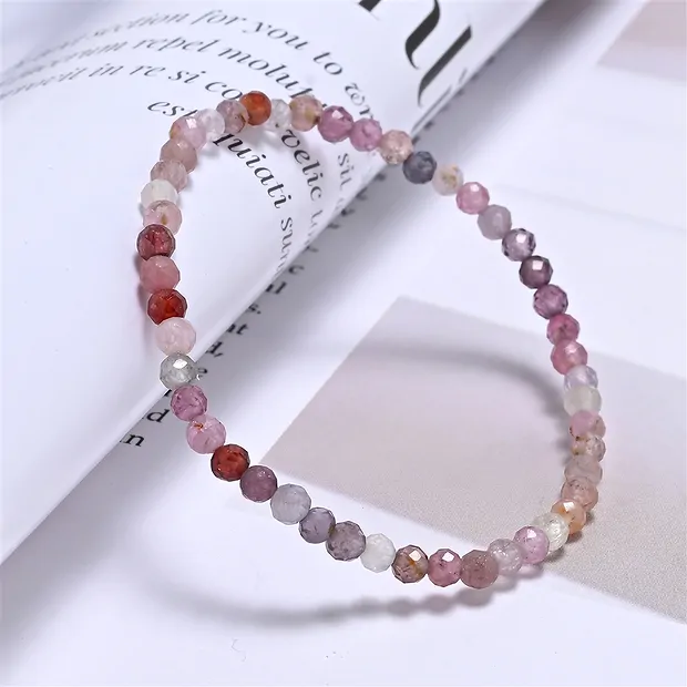 Bracciale, Spinello (colorato), perline da 03 mm, sfaccettate, 14 cm (corto) | Marco Schreier