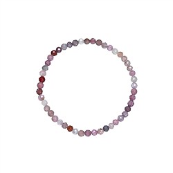 0614850231 Bracelet, Spinel (multicolored), 03mm beads, faceted, 14cm (short) | Marco Schreier
