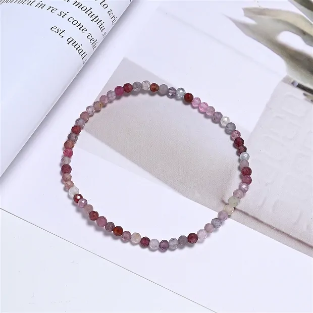 Bracciale, Spinello (colorato), perline da 03 mm, sfaccettate, 19 cm | Marco Schreier