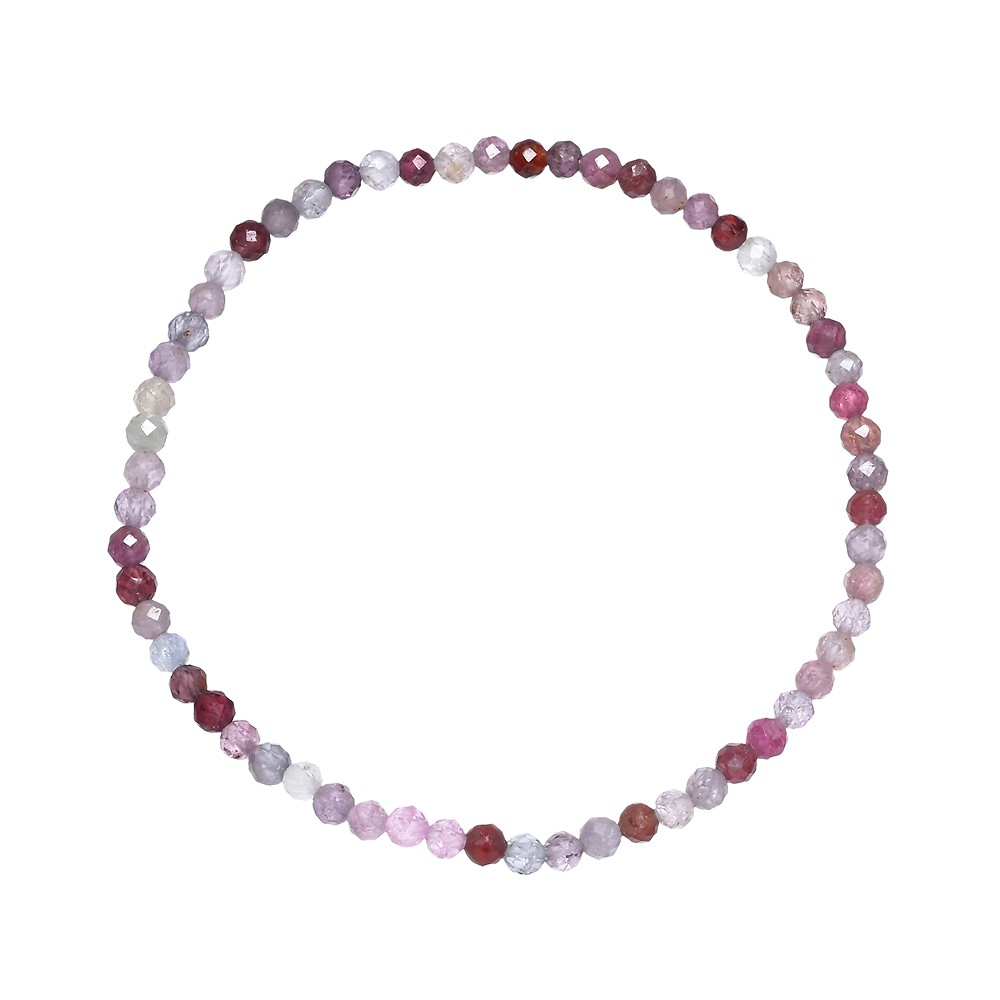Bracciale, Spinello (colorato), perline da 03 mm, sfaccettate, 19 cm | Marco Schreier