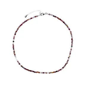 Armband Spinell (rot-rosa), Kugeln (3mm), facettiert, rhodiniert | Marco Schreier