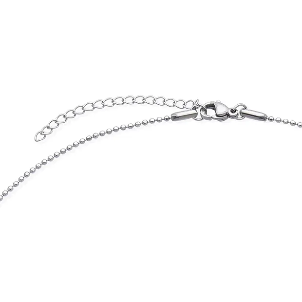 Pendentif Tanzanite, 3,5cm, acier inoxydable, avec Chaînes | Marco Schreier