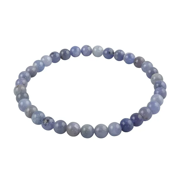 Armband, Tansanit, 06mm Kugeln | Großhändler Edelsteine, Heilsteine & Schmuck