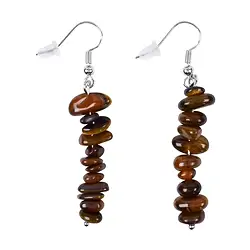 0615340005 Earrings Baroque Classic, Tiger's Eye | wholesale gems, healing stones & jewelry