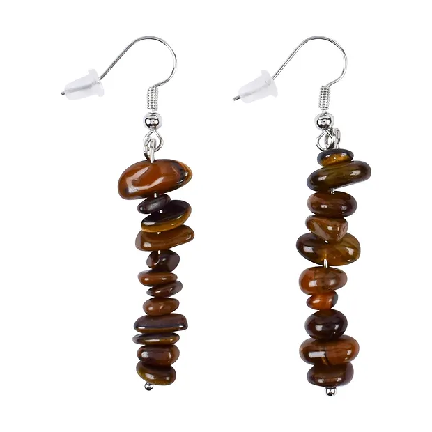 Earrings Baroque Classic, Tiger's Eye | wholesale gems, healing stones & jewelry