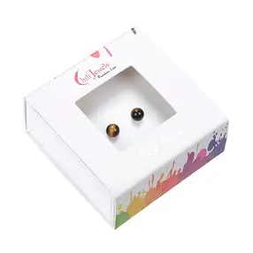 Earstuds Tiger's Eye, ball, 4mm, rhodiniert | wholesaler gems & healing stones