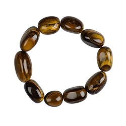 0615350021 Bracciale, Occhio di tigre (Oro), pepite di 12-14 mm | Marco Schreier