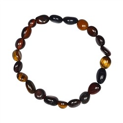 0615350079 Bracelet, Tiger&#x27;s Eye (mixed), 08-10mm nuggets | gems, healing stones &amp; jewelry