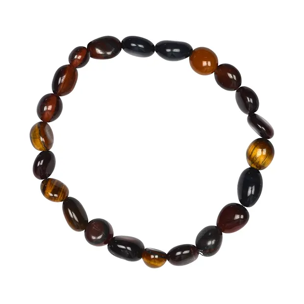 Bracelet, Oeil-de-tigre (mélangé), 08-10mm Nuggets | Marco Schreier