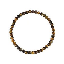 0615350104 Bracelet, Tiger's Eye (gold), 04mm beads | wholesaler gems & healing stones