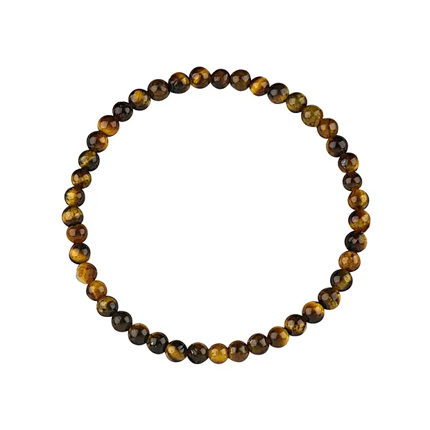 Pulsera, Ojo de tigre (Oro), 04mm cuentas | Marco Schreier