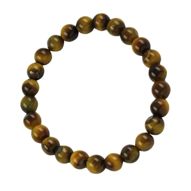 Pulsera, Ojo de tigre (Oro), 08mm cuentas | Marco Schreier