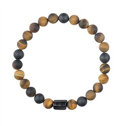 0615350163 Bracciale, Occhio di tigre, Schorl, perline da 8 mm | Marco Schreier