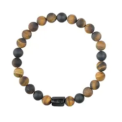 0615350163 Bracciale, Occhio di tigre, Schorl, perline da 8 mm | Marco Schreier