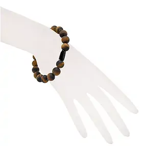 Armband, Tigerauge, Schörl, 10mm Kugeln  | GH Edelsteine, Heilsteine & Schmuck