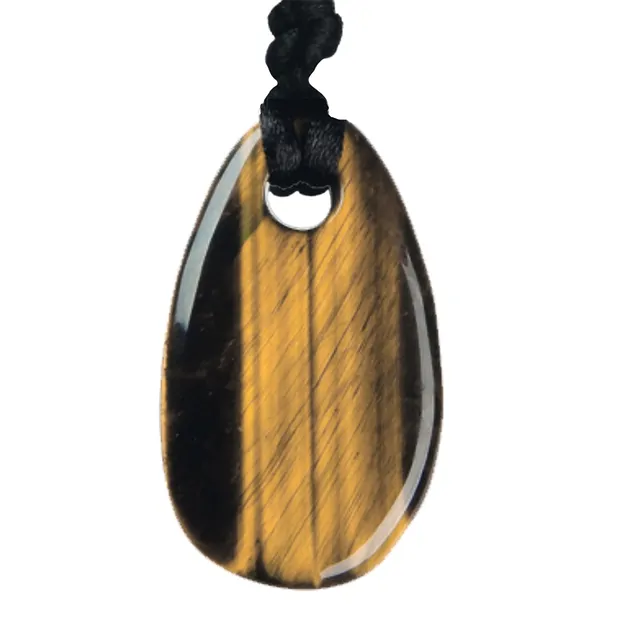 Pendentif en pierre de force Oeil-de-tigre (vue à travers) | Marco Schreier