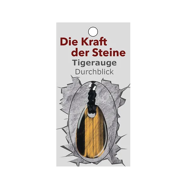 Kraftstein-Anhänger Tigerauge (Durchblick) | GH Edelsteine, Heilsteine & Schmuck