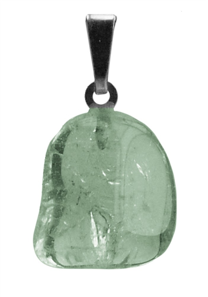 Ciondolo in pietra burattata di topazio con occhiello in argento 925 | Marco Schreier