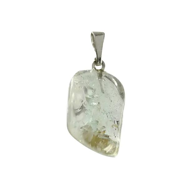 Anhänger Trommelstein Topas mit 925 Silberöse | Edelsteine, Heilsteine & Schmuck
