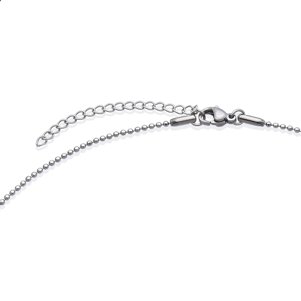 Ciondolo Turchese (stab.), 3,5 cm, acciaio inossidabile, con catena | Marco Schreier