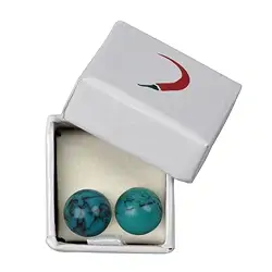 0615545108 Clous d'oreilles Turquoise (stab.), boule, 8mm | Marco Schreier