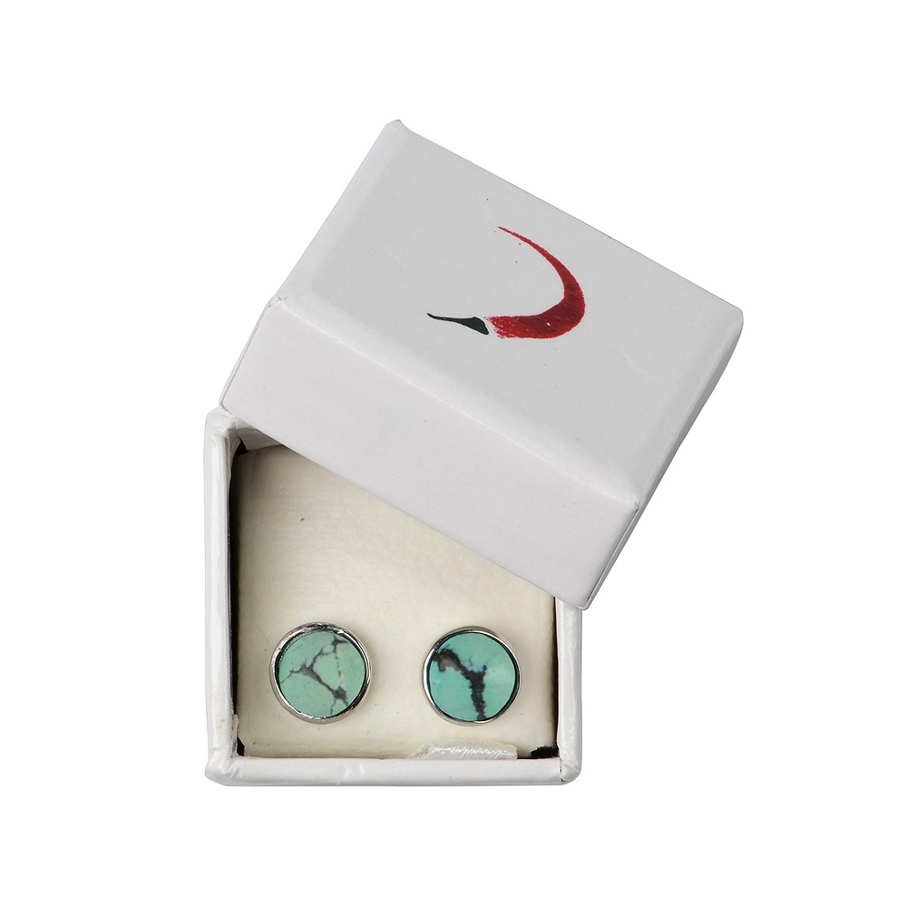 Pendientes Turquesa (estabilizada), cabujón, 6mm | Marco Schreier