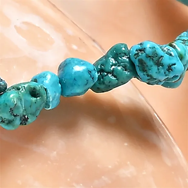 Bracciale, Turchese (stab.), pepite 03 x 05 mm | Marco Schreier