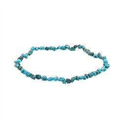 0615550019 Turquoise bracelet (stab.), 3 x 5mm nuggets | wholesaler gems &amp; healing stones