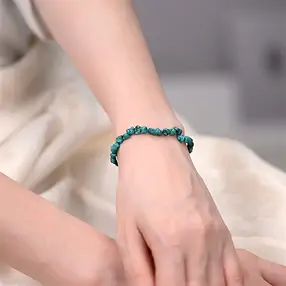Pulsera, Turquesa (estabilizada), pepitas 05 x 07mm | Marco Schreier