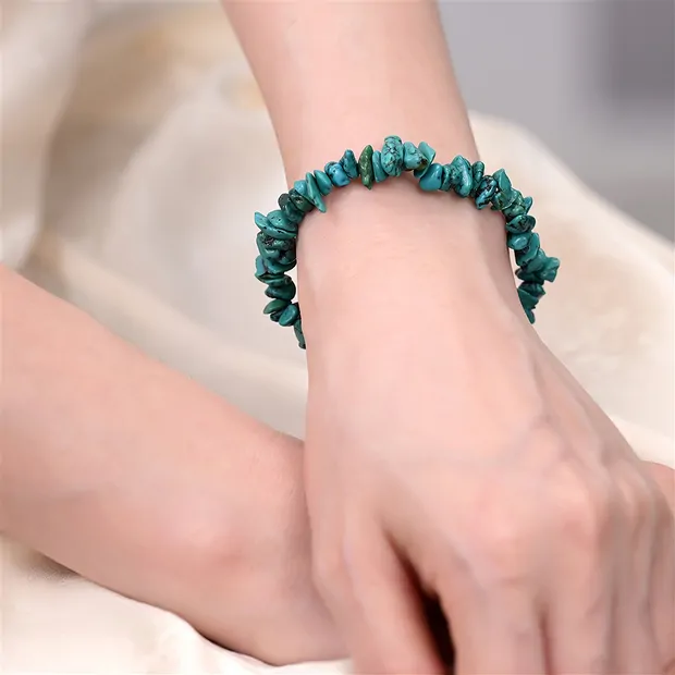 Bracelet Turquoise (stab.), 8- 10mm Chips | Marco Schreier