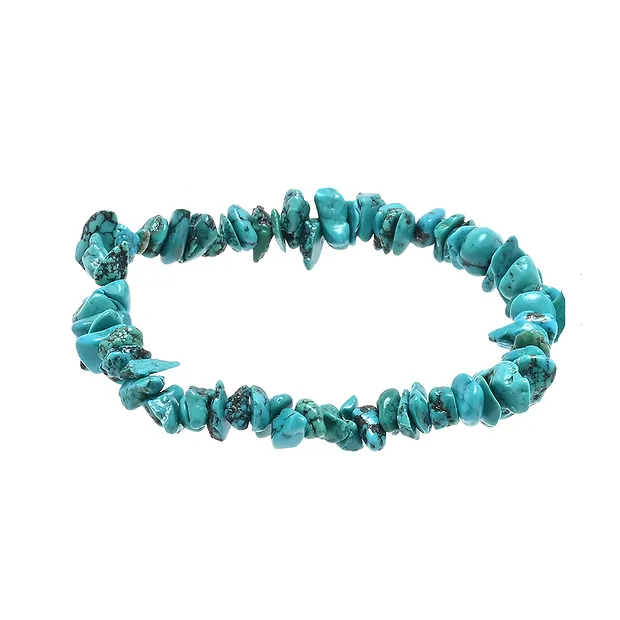 Pulsera, Turquesa (estabilizado), 08- 10mm chips | Marco Schreier