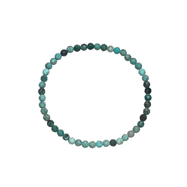 Pulsera, Turquesa (estabilizado), 03mm cuentas, facetado, 14cm (corto) | Marco Schreier