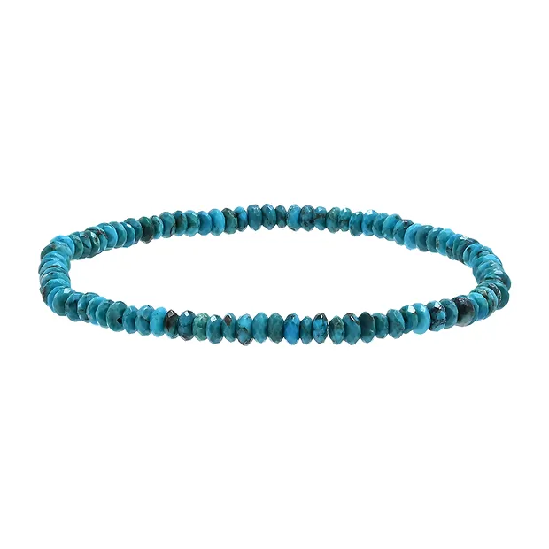 Armband, Türkis (stab.), 02 x 04mm Button, facettiert | Marco Schreier