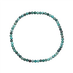 0615551031 Bracciale, Turchese (stab.), perline da 03 mm, sfaccettate, 19 cm | Marco Schreier