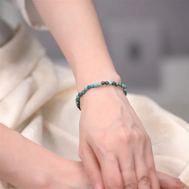 Armband, Türkis (stab.), 04mm Kugeln, facettiert | Marco Schreier